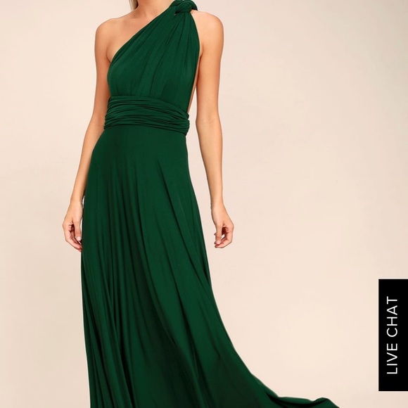 Lulu’s Tricks of the Trade Forest Green Maxi Dress - Picture 4 of 8